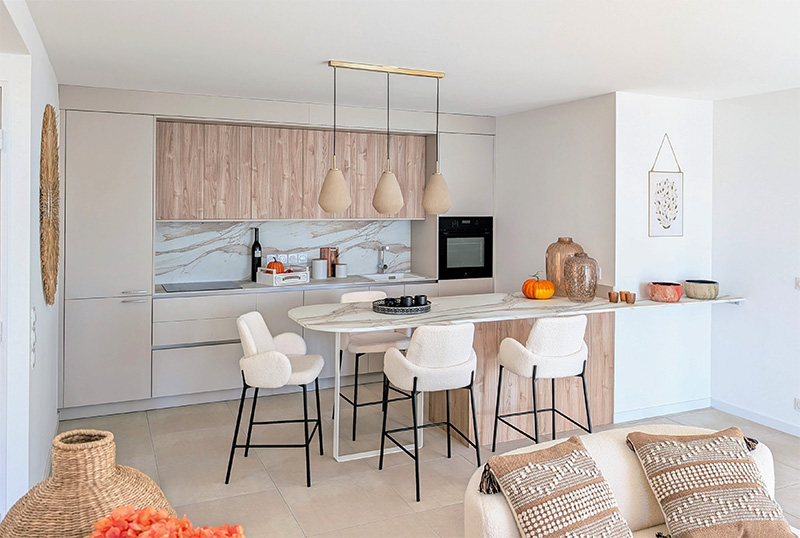 Agencement appartement témoin cuisine