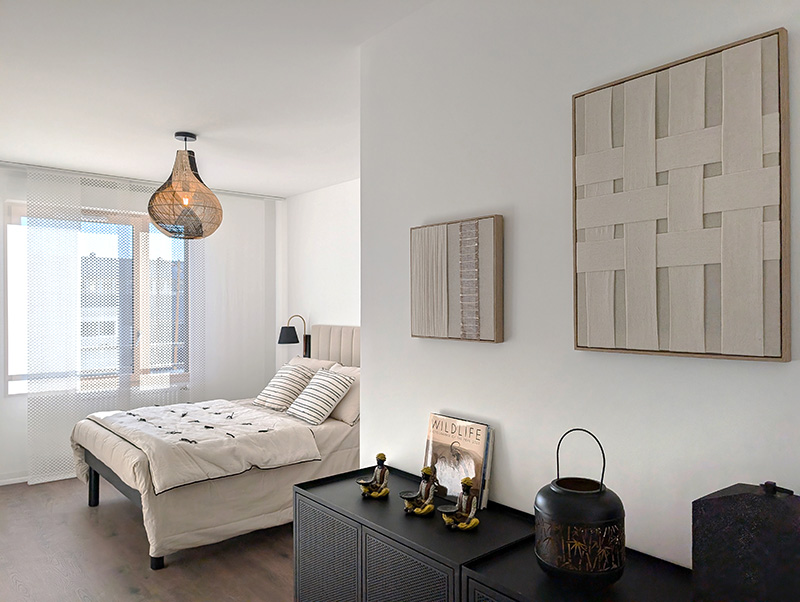 Agencement appartement témoin chambre