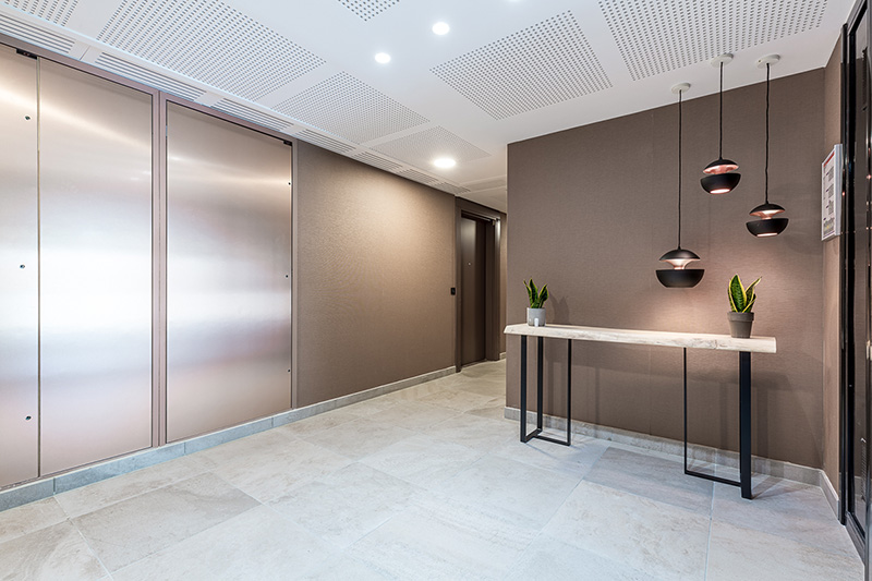 Agencement promotion immobilière hall